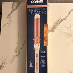 Conair Double Ceramic 1¼” Curling Iron in Rose Gold